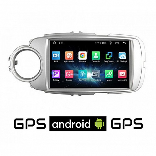 CAMERA + TOYOTA YARIS (2011 - 2020) Android οθόνη αυτοκίνητου με GPS WI-FI (ηχοσύστημα αφής 9" ιντσών OEM Youtube Playstore MP3 USB Radio Bluetooth Mirrorlink εργοστασιακή, 4x60W, AUX) 5053