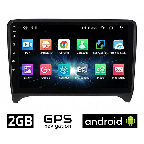 CAMERA + AUDI TT (2007 - 2015) Android οθόνη αυτοκίνητου 2GB με GPS WI-FI (ηχοσύστημα αφής 9" ιντσών OEM Youtube Playstore MP3 USB Radio Bluetooth Mirrorlink εργοστασιακή, 4x60W, AUX) 5084