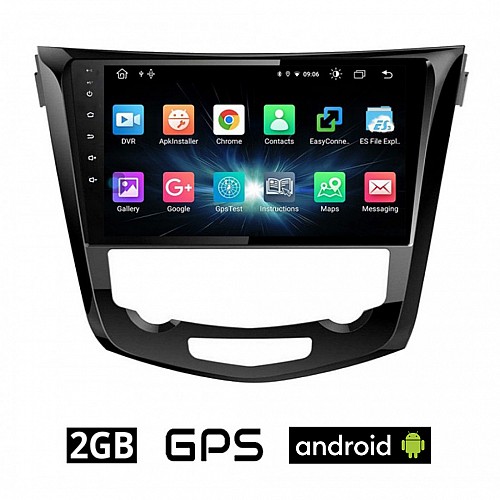 CAMERA + NISSAN QASHQAI (μετά το 2014) Android οθόνη αυτοκίνητου 2GB με GPS WI-FI (ηχοσύστημα αφής 10" ιντσών OEM Youtube Playstore MP3 USB Radio Bluetooth Mirrorlink εργοστασιακή, 4x60W, AUX)