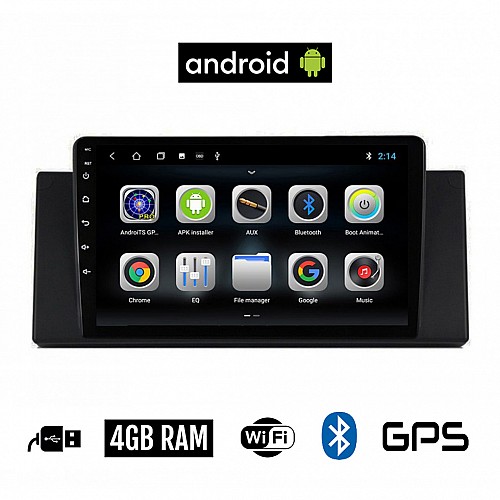 CAMERA + BMW E53 (1999 - 2006) Android οθόνη αυτοκίνητου 4GB με GPS WI-FI (ηχοσύστημα αφής 9" ιντσών OEM Youtube Playstore MP3 USB Radio Bluetooth Mirrorlink Χ5 (Ε53) εργοστασιακή, 4x60W, AUX) 5190