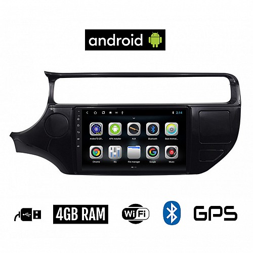 CAMERA + KIA RIO (2015 - 2017) Android οθόνη αυτοκίνητου 4GB με GPS WI-FI (ηχοσύστημα αφής 9" ιντσών OEM Youtube Playstore MP3 USB Radio Bluetooth Mirrorlink εργοστασιακή, 4x60W, AUX) 5236