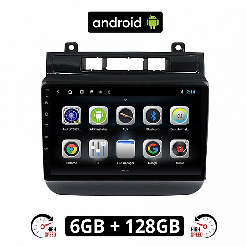 CAMERA + Volkswagen TOUAREG (μετά το 2012) VW Android οθόνη αυτοκίνητου 6GB με GPS WI-FI (Volkswagen ηχοσύστημα αφής 9" ιντσών OEM Youtube Playstore MP3 USB Radio Bluetooth Mirrorlink εργοστασιακή, 4x60W, AUX)