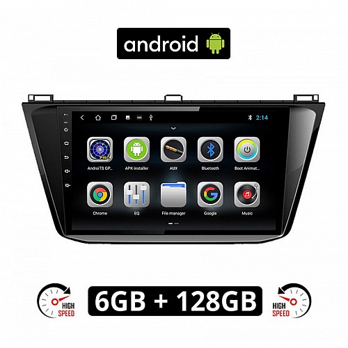 CAMERA + Volkswagen TIGUAN (μετά 2016) VW Android οθόνη αυτοκίνητου 6GB με GPS WI-FI (ηχοσύστημα αφής 10" ιντσών OEM Youtube Playstore MP3 USB Radio Bluetooth Mirrorlink, Εργοστασιακή 4x60W, AUX)