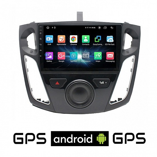CAMERA + FORD FOCUS 2011 - 2015 Android οθόνη αυτοκίνητου με GPS WI-FI (ηχοσύστημα αφής 9 ιντσών OEM Youtube Playstore MP3 USB Radio Bluetooth Mirrorlink εργοστασιακή, 4x60W, AUX) 5386