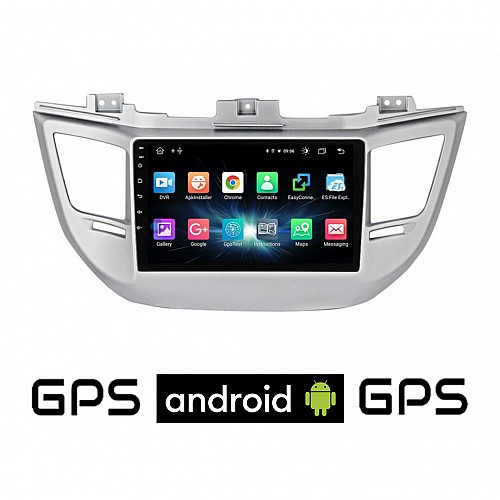 CAMERA + HYUNDAI TUCSON 2015-2019 Android οθόνη αυτοκίνητου με GPS WI-FI (ηχοσύστημα αφής 9" ιντσών OEM Youtube Playstore MP3 USB Radio Bluetooth Mirrorlink εργοστασιακή, 4x60W, AUX)