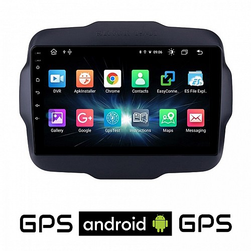 CAMERA + JEEP RENEGADE (μετά το 2014) Android οθόνη αυτοκίνητου με GPS WI-FI (ηχοσύστημα αφής 9" ιντσών OEM Youtube Playstore MP3 USB Radio Bluetooth Mirrorlink εργοστασιακή, 4x60W, AUX) 5446