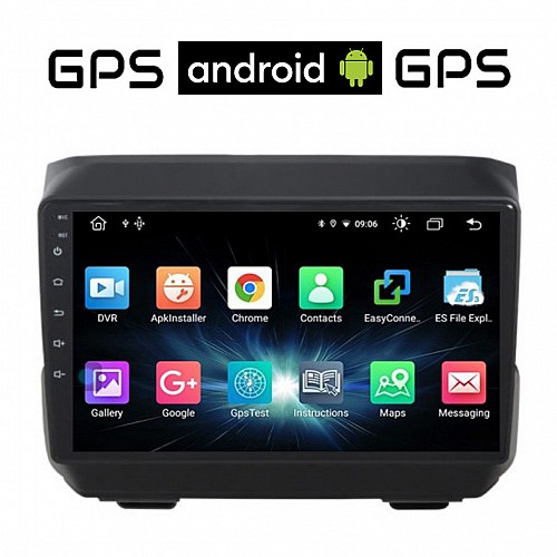 CAMERA + JEEP CHEROKEE 2007-2014 Android οθόνη αυτοκίνητου με GPS WI-FI (ηχοσύστημα αφής 9" ιντσών OEM Youtube Playstore MP3 USB Radio Bluetooth Mirrorlink εργοστασιακή, 4x60W, AUX)