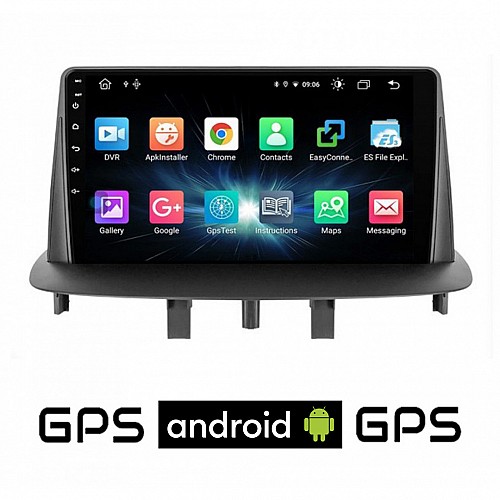 CAMERA + RENAULT MEGANE 3 (2009-2014) Android οθόνη αυτοκίνητου με GPS WI-FI (ηχοσύστημα αφής 9" ιντσών OEM Youtube Playstore MP3 USB Radio Bluetooth Mirrorlink εργοστασιακή, 4x60W, AUX) 5562