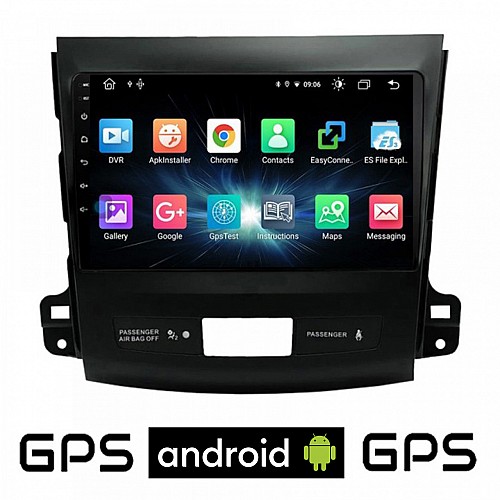CAMERA + PEUGEOT 4007 (2006-2012) Android οθόνη αυτοκίνητου με GPS WI-FI (ηχοσύστημα αφής 9" ιντσών OEM Youtube Playstore MP3 USB Radio Bluetooth Mirrorlink εργοστασιακή, 4x60W, AUX)