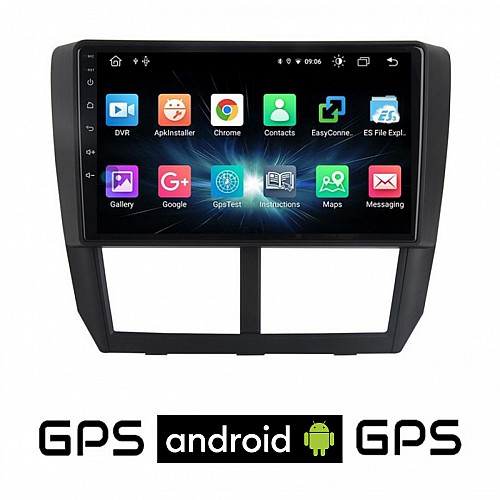 CAMERA + SUBARU IMPREZA (2008-2013) Android οθόνη αυτοκίνητου με GPS WI-FI (ηχοσύστημα αφής 9" ιντσών OEM Youtube Playstore MP3 USB Radio Bluetooth Mirrorlink εργοστασιακή, 4x60W, AUX) 5614