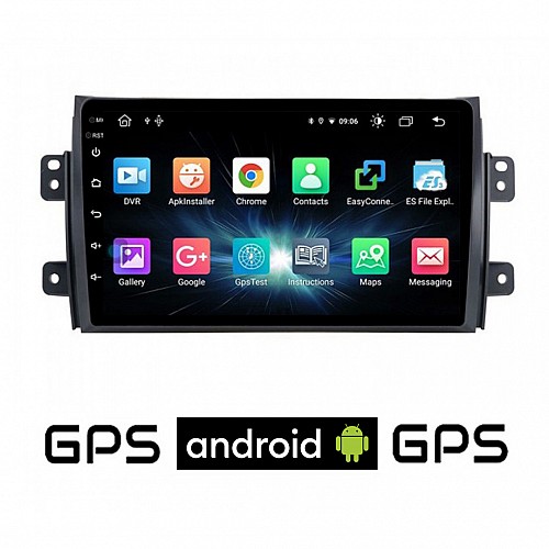 CAMERA + SUZUKI SX4 (2005-2013) Android οθόνη αυτοκίνητου με GPS WI-FI (ηχοσύστημα αφής 9" ιντσών OEM Youtube Playstore MP3 USB Radio Bluetooth Mirrorlink εργοστασιακή, 4x60W, AUX) 5631