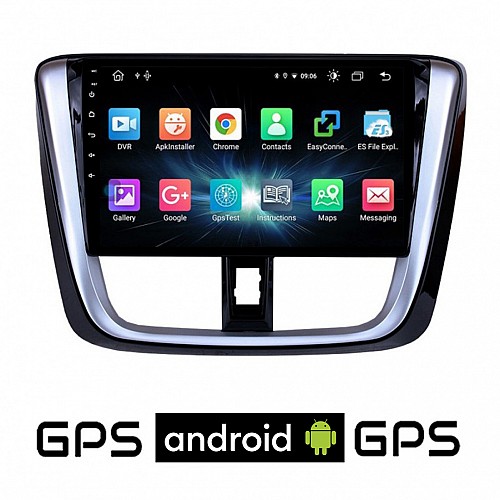 CAMERA + TOYOTA YARIS (2015 - 2020) Android οθόνη αυτοκίνητου με GPS WI-FI (ηχοσύστημα αφής 9" ιντσών OEM Youtube Playstore MP3 USB Radio Bluetooth Mirrorlink εργοστασιακή, 4x60W, AUX) 5665