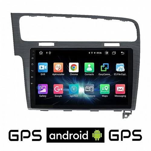 CAMERA + VOLKSWAGEN GOLF 7 (μετά το 2013) VW Android οθόνη αυτοκίνητου με GPS WI-FI (ηχοσύστημα αφής 10" ιντσών OEM Youtube Playstore MP3 USB Radio Bluetooth Mirrorlink εργοστασιακή, 4x60W, AUX, γκρί)