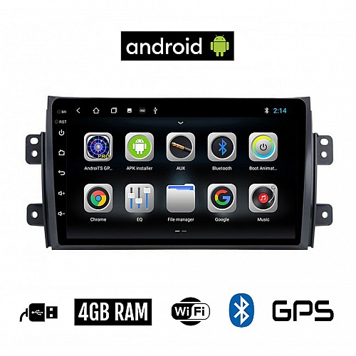 CAMERA + FIAT SEDICI (μετά το 2005) Android οθόνη αυτοκίνητου 4GB με GPS WI-FI (ηχοσύστημα αφής 9" ιντσών OEM Youtube Playstore MP3 USB Radio Bluetooth Mirrorlink εργοστασιακή, AUX, 4x60W)