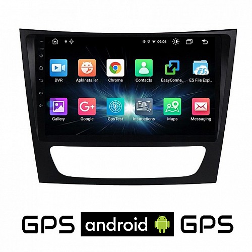 CAMERA + MERCEDES E W211 (2003-2009) Android οθόνη αυτοκίνητου με GPS WI-FI (ηχοσύστημα αφής 9" ιντσών OEM Youtube Playstore MP3 USB Radio Bluetooth Mirrorlink εργοστασιακή, 4x60W, Benz) 5722