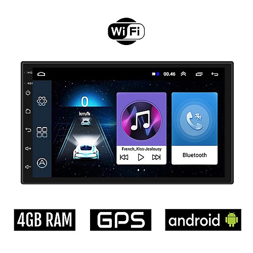 VOLKSWAGEN TRANSPORTER T5 (2003-2009) VW Android οθόνη αυτοκίνητου 4GB με GPS WI-FI (ηχοσύστημα αφής 7" ιντσών OEM Youtube Playstore MP3 USB Radio Bluetooth εργοστασιακή, 4x60W, AUX)