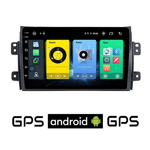 SUZUKI SX4 (2005-2013) Android οθόνη αυτοκίνητου με GPS WI-FI (ηχοσύστημα αφής 9" ιντσών OEM Youtube Playstore MP3 USB Radio Bluetooth Mirrorlink εργοστασιακή, 4x60W, AUX) SUZ48