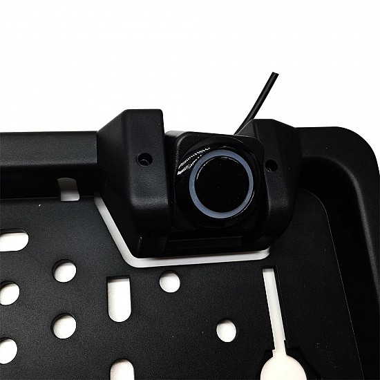 Πλαίσιο κάμερα οπισθοπορείας Parktronic N4555 σε πλαίσιο πινακίδας με αισθητήρες παρκαρίσματος (High Resolution OEM SWEUCP Parktronik LED νυχτερινής όρασης)