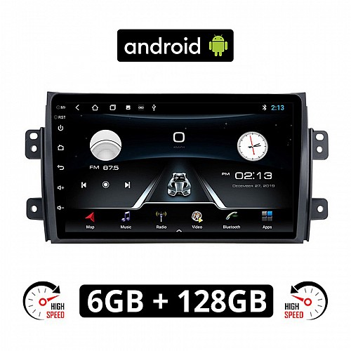 FIAT SEDICI (μετά το 2005) Android οθόνη αυτοκίνητου 6GB με GPS WI-FI (ηχοσύστημα αφής 9" ιντσών OEM Youtube Playstore MP3 USB Radio Bluetooth Mirrorlink εργοστασιακή, AUX, 4x60W) FI77-6GB
