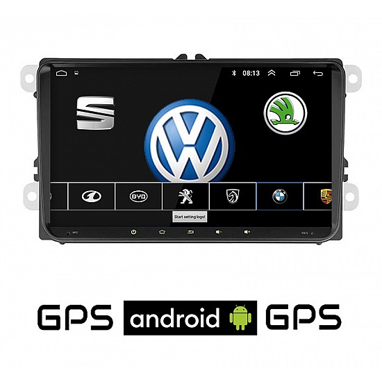 VW VOLKSWAGEN SKODA SEAT Android οθόνη 9 με GPS WI-FI Playstore Youtube (Passat Golf V 5 6 Polo Octavia Leon MP3 USB Video Radio ΟΕΜ Bluetooth 9006A ηχοσύστημα αυτοκίνητου OEM Mirrorlink)