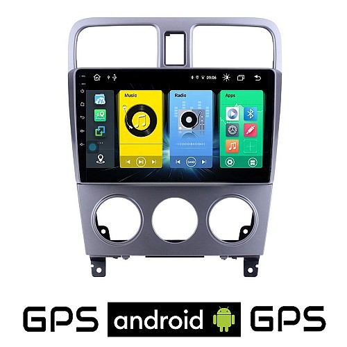 SUBARU FORESTER (2002-2008) Android οθόνη αυτοκίνητου με GPS WI-FI (ηχοσύστημα αφής 9" ιντσών OEM Youtube Playstore MP3 USB Radio Bluetooth Mirrorlink εργοστασιακή, 4x60W, AUX) SU74