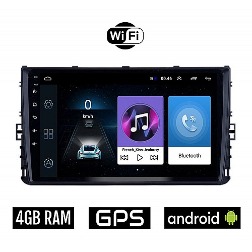 VOLKSWAGEN VW POLO (μετά το 2017) Android οθόνη αυτοκίνητου 4GB με GPS WI-FI (ηχοσύστημα αφής 9" ιντσών OEM Youtube Playstore MP3 USB Radio Bluetooth Mirrorlink εργοστασιακή, 4 x 60W)