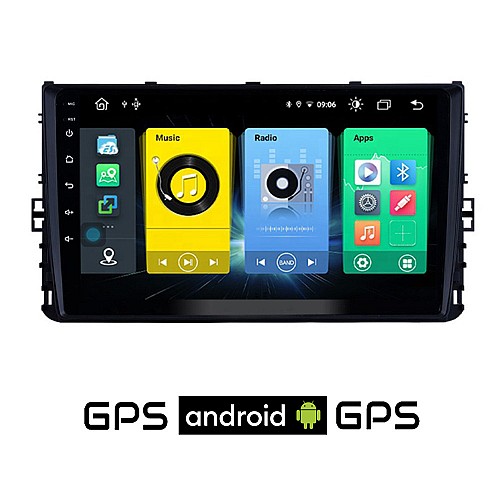 VOLKSWAGEN VW POLO (μετά το 2017) Android οθόνη αυτοκίνητου με GPS WI-FI (ηχοσύστημα αφής 9" ιντσών OEM Youtube Playstore MP3 USB Radio Bluetooth Mirrorlink εργοστασιακή, 4x60W, AUX) VO24