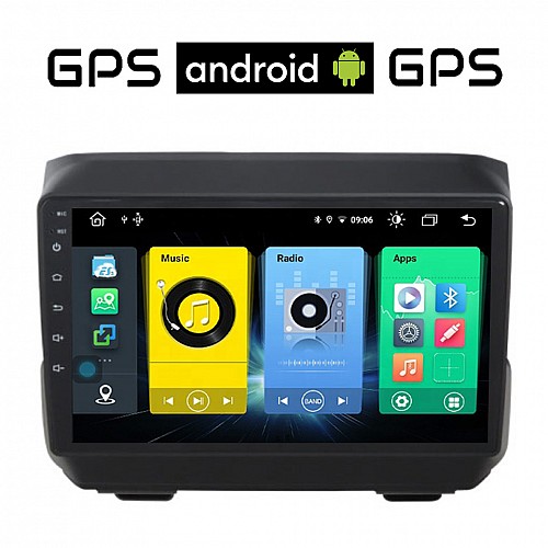 JEEP CHEROKEE 2007-2014 Android οθόνη αυτοκίνητου με GPS WI-FI (ηχοσύστημα αφής 9" ιντσών OEM Youtube Playstore MP3 USB Radio Bluetooth Mirrorlink εργοστασιακή, 4x60W, AUX)