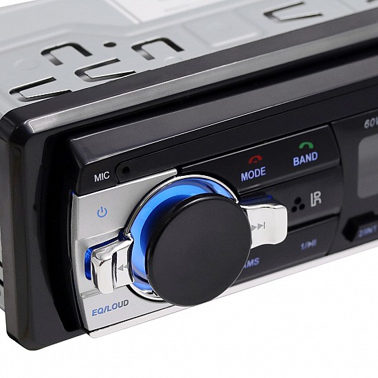 Radio-USB ηχοσύστημα αυτοκινήτου με χειριστήριο τιμονιού (Bluetooth ράδιο USB SD Card ανοιχτή ακρόαση 1-DIN MP3 1DIN SDcard radioUSB 4x60W 1DIN universal) JSD-532